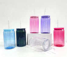 Load image into Gallery viewer, 16oz UV DTF NBC LOCK, STOCK & BARREL Can Glass