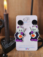 Load image into Gallery viewer, MICHAEL MYERS CARE BEAR Dangle Earrings