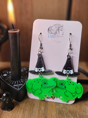 WITCHY FROG Hook Dangles