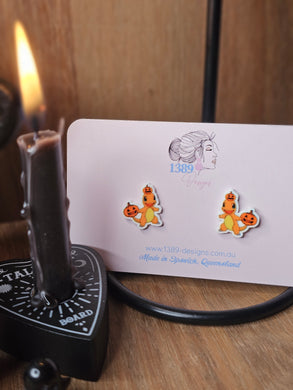 Regular HALLOWEEN CHARMANDER Stud Earrings