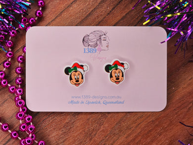 Regular CHRISTMAS MINNIE Stud Earrings