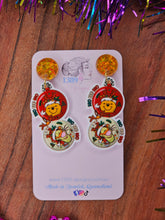 Load image into Gallery viewer, WINNIE &amp; TIGGER BAUBLE Dangle Earrings