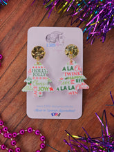 Load image into Gallery viewer, CHRISTMAS THEMED TREE Dangle Earrings