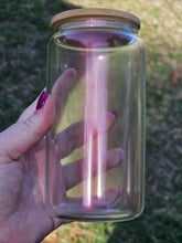 Load image into Gallery viewer, MADE TO ORDER 16oz UV DTF WINNIE THE POOH CHRISTMAS Can Glass