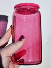 Load image into Gallery viewer, MADE TO ORDER 16oz UV DTF WINNIE THE POOH CHRISTMAS Can Glass