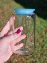 Load image into Gallery viewer, MADE TO ORDER 16oz UV DTF WINNIE THE POOH CHRISTMAS Can Glass