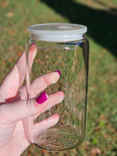 Load image into Gallery viewer, MADE TO ORDER 16oz UV DTF WINNIE THE POOH CHRISTMAS Can Glass