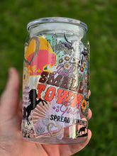 Load image into Gallery viewer, 16oz UV DTF WILD SOUL SMALL TOWN GIRL Plastic Libbey Can &quot;Glass&quot; with Acrylic Lid