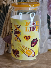 Load image into Gallery viewer, *SECONDS* 16oz Brisbane Broncos Clear Can Glass with Plastic Lid