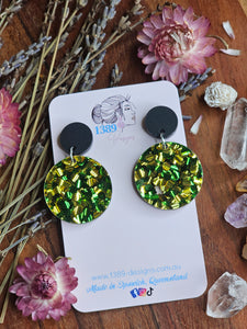 GREEN & GOLD Classic Dangle Earrings