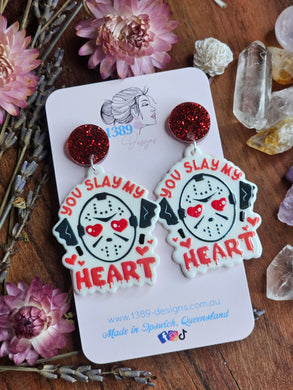 YOU SLAY MY HEART Dangle Earrings