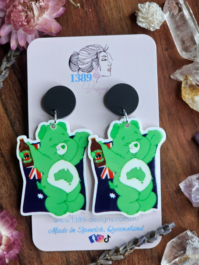 AUSSIE Care Bear Dangle Earrings