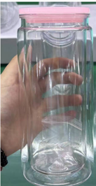 Black Holographic Snowglobe Tumbler