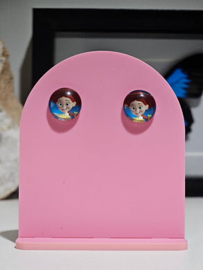 Regular JESSIE (TOY STORY) Glass Dome Stud Earrings