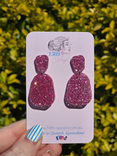 Load image into Gallery viewer, Plain Jane Dangle Earrings (Assorted Glitter Colours)
