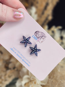Regular GALAXY STARFISH Stud Earrings