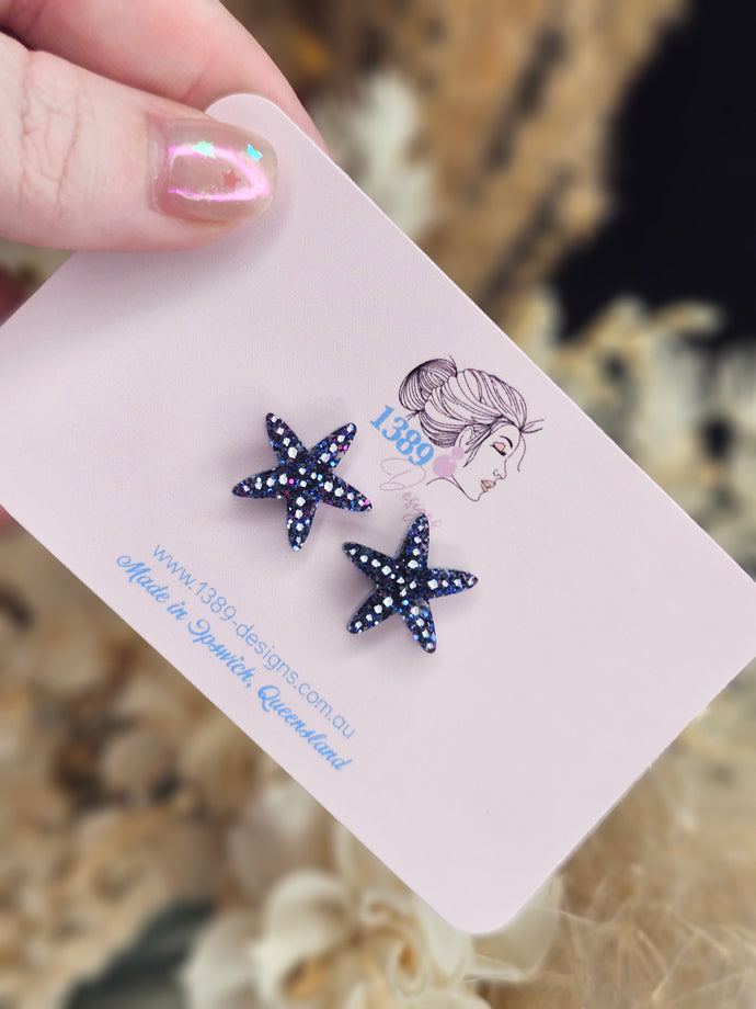 Regular GALAXY STARFISH Stud Earrings