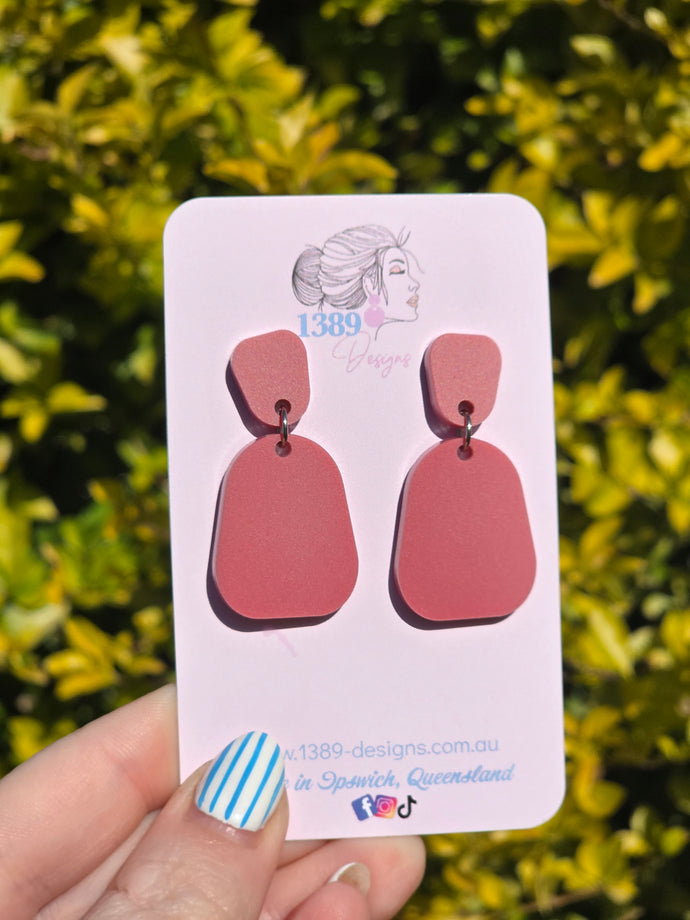 Plain Jane Dangle Earrings (Assorted Solid Colours)