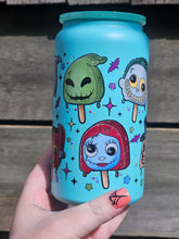 Load image into Gallery viewer, 16oz UV DTF NIGHTMARE BEFORE CHRISTMAS POPSICLE Blue Insulated Can Tumbler