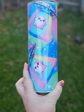 Load image into Gallery viewer, 20oz PASTEL GHOST UFO Shimmer Sublimation Tumbler