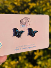 Load image into Gallery viewer, Regular (1.6cm) Butterfly Stud Earrings (Assorted Colours)