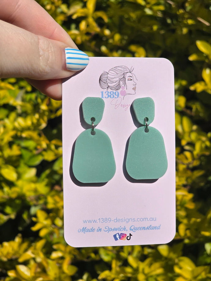 Plain Jane Dangle Earrings (Assorted Solid Colours)