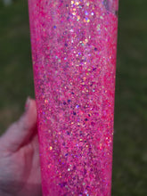 Load image into Gallery viewer, Fuschia Glow Snowglobe Tumbler