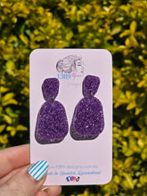 Load image into Gallery viewer, Plain Jane Dangle Earrings (Assorted Glitter Colours)