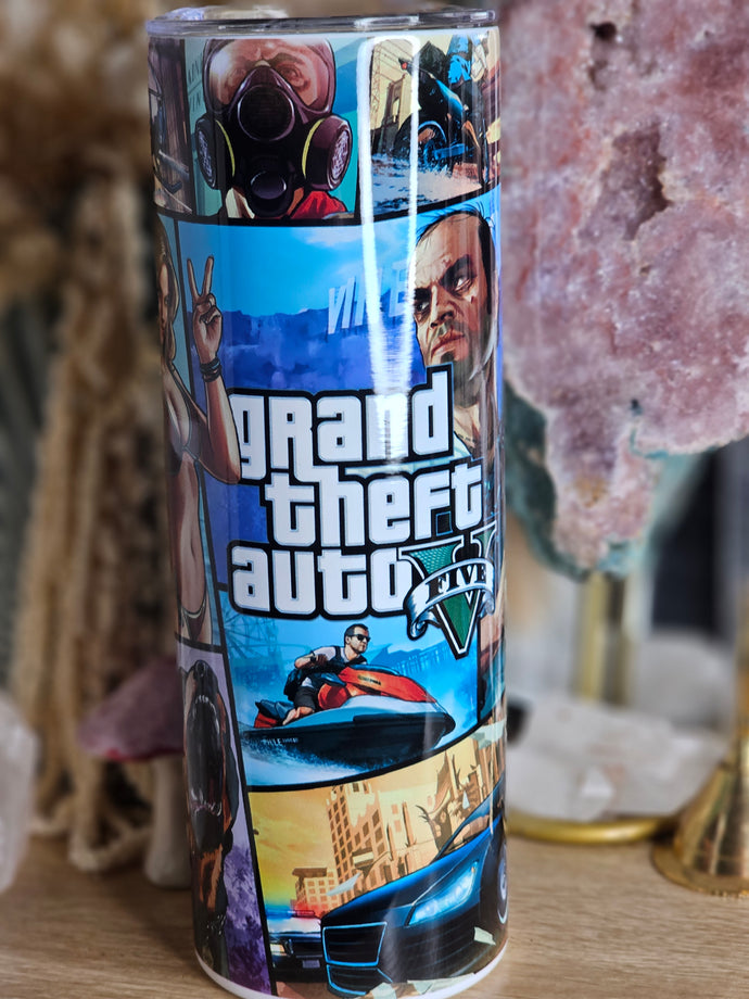 *Seconds* GTA V 20oz Sublimation Tumbler