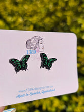 Load image into Gallery viewer, Regular (1.6cm) Butterfly Stud Earrings (Assorted Colours)