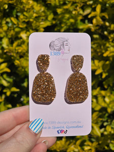 Plain Jane Dangle Earrings (Assorted Glitter Colours)
