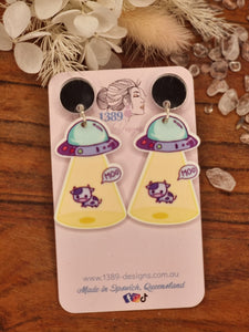 AN ALIEN ABDUCTION Dangle Earrings