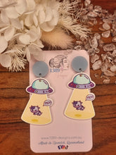 Load image into Gallery viewer, AN ALIEN ABDUCTION Dangle Earrings