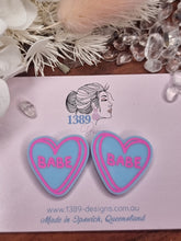 Load image into Gallery viewer, Large VALENTINE CANDY HEART Stud Earrings