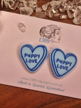 Load image into Gallery viewer, Large VALENTINE CANDY HEART Stud Earrings