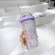 Load image into Gallery viewer, 17oz MULTI COLOURED RAINBOW Customised Tumblers