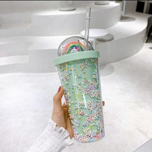 Load image into Gallery viewer, 17oz MULTI COLOURED RAINBOW Customised Tumblers