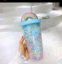 Load image into Gallery viewer, 17oz MULTI COLOURED RAINBOW Customised Tumblers