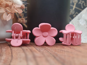 Small FLOWER Hair Claw Clips