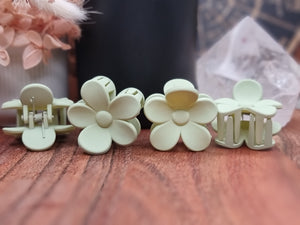 Small FLOWER Hair Claw Clips