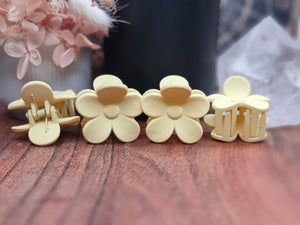 Small FLOWER Hair Claw Clips