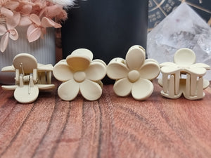 Small FLOWER Hair Claw Clips