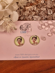 Regular TIANA Glass Dome Stud Earrings