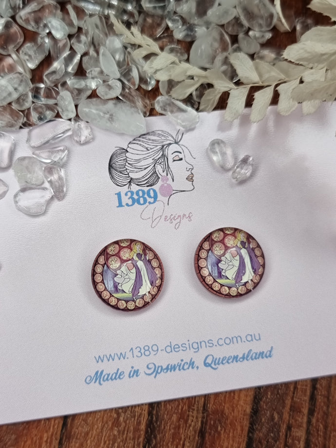 Sleeping beauty deals stud earrings